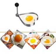 Fried Egg Shaper Mold , Vangoddy Stainless Steel Egg Mould Cooking Kitchen Tools for Kids and Lovers (4 Pack (... N14