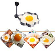 Fried Egg Shaper Mold , Vangoddy Stainless Steel Egg Mould Cooking Kitchen Tools for Kids and Lovers (4 Pack (... N18
