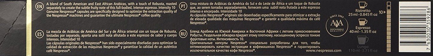 Nespresso OriginalLine: Ristretto, 30 Count N2