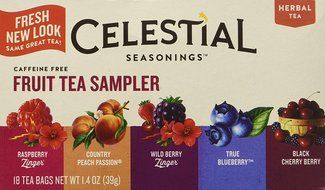 Celestial Seasonings - Herbal Fruit Tea Sampler Caffeine Free - 18 Tea Bags