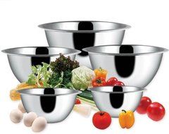 BC Classics 5-Piece Deep Stainless Steel Mixing Bowl Set