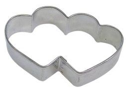 R&amp;M Heart Double 3.5&quot; Cookie Cutter in Durable, Economical, Tinplated Steel