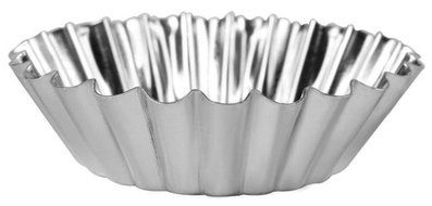 Beauty Clubs 6PCS Silver Tone Aluminum Egg Tart Mold Mould Makers