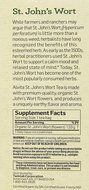 Alvita Tea Organic St. Johns Wort Herbal Tea Bags, 24 Count N4