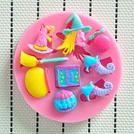 WilsonBaking Love Collection - Witch Decorations Mold Decorations Silicone Mold Silicone Fondant Lace Molds -...