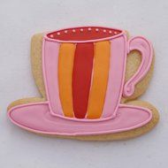 Tea Party Cookie Cutter Set - 3 Piece - Teapot, Teacup, Cupcake - Ann Clark - US Tin Plated Steel N2