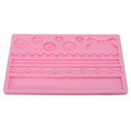 Pastry Cake Fondant Silicone Flower Bowknot Mold