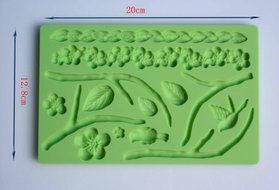 Silicone Fondant Flower Edgings Lace Mold DIY Cake Tool Decoration N2