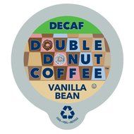 Double Donut Coffee Decaf Vanilla Bean Flavored Coffee Single Serve Cups For Keurig K Cup Brewer (24 count)