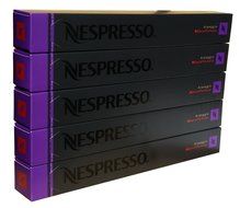 Nespresso Capsules - Vivalto Lungo Decaffeinato - 50 Capsules, 5 Sleeves - New Decaf variety N3