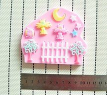 Martha Art Craft - Sugarcraft Decorating Kit High Quality Moon and Stars Molds Silicone Silicone Cake Mold Cake... N2