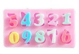 Chariot trading - 0-9 silicone mold,Fondant Cake Decorating Tools