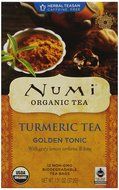 Numi Organic Turmeric Tea - Amber Sun, Blended w/ Rooibos, Cinnamon &amp; Vanilla, 12 non-GMO Tea Bags, 3 Count N5