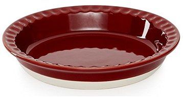 Martha Stewart Collection Ceramic 9 Pie Baking Dish (White)