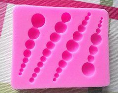 Design 60 Pearls Shape Silicone 3D Cake Fondant Mold, Cake Decoration Tool, Food Grade Material