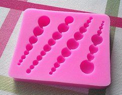 Design 60 Pearls Shape Silicone 3D Cake Fondant Mold, Cake Decoration Tool, Food Grade Material N2