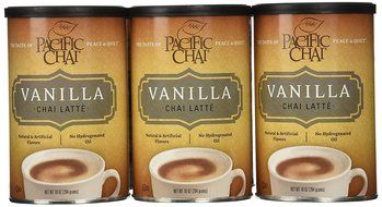 Pacific Chai Vanilla Chai Latte Mix, 10-Ounce Canisters (Pack of 6)