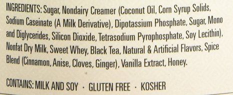 Pacific Chai Vanilla Chai Latte Mix, 10-Ounce Canisters (Pack of 6) N6