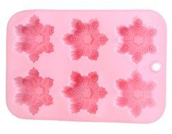 Creative Snowflake Shape Silicone Cake Chocolate Mold Tray