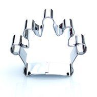 Crown Cookie Cutter - Stainless Steel