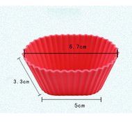 Set Of 6 Silicone Cake Baking Mold Cake Pan DIY Mold ( Ellipse ) N2