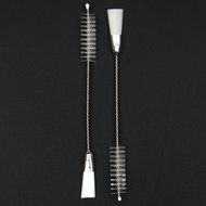 Ankoow 2 Pack Dual-Purpose Nozzle Cleaning Brush Straight Pastry Tips Tube Brushes Tool Stainless Steel Spiral... N3