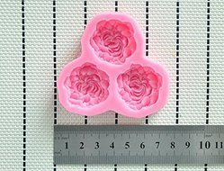 Martha Art Craft - Sugarcraft Decorating Kit 3 Flower Hower Party Fondant Molds Silicone Silicone Soap Mold,silicone... N4