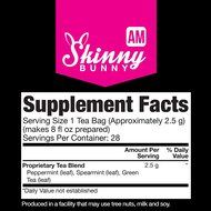 Skinny Bunny AM Tea Weight Loss &amp; Detox Tea: Manage Weight, Support Immune System, Healthy Cleanse &amp; Promote Health... N16