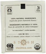 Stash Tea Organic Herbal Tea Bags in Foil, Chamomile, 100 Count N3