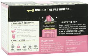 Bigelow English Breakfast Tea, 20-Count Boxes (Pack of 6) N3