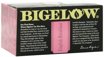 Bigelow English Breakfast Tea, 20-Count Boxes (Pack of 6) N4