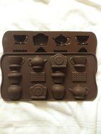 " IT'S TEA TIME " SILICONE cake cookie chocolate soap MOULD ice cube tray , includes cup , tea pot , clock , biscuit...