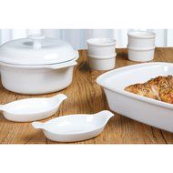 Anchor Hocking 9pc White Ceramic Baking Set