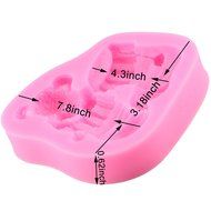 6Pcs/Set Mujiang Silicone Baby Clothes Molds For Fondant Cakes N5