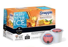 Snapple Peach Iced Tea, Keurig K-Cups, 72 Count