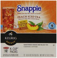 Snapple Peach Iced Tea, Keurig K-Cups, 72 Count N6