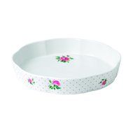 Royal Albert New Country Roses Baking Bliss Tart Dish, 11.8-Inch, White N2