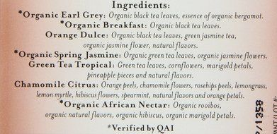 Mighty Leaf Tea Variety Pack, 15 Pouches N6