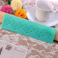 "dipshop Lace Silicone Fondant Mold Cake Decorating Mould Gumpaste Sugarpaste Mold FDA LFGB 959539" shopping N2