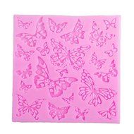 YIJIA Butterfly Shape Silicone Mold Sugar Craft Lace Cake Molds Fondant Cake Decorating Tools pack of 2