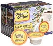 The Organic Coffee Co. OneCup, Gorilla Decaf, 36 Single Serve Coffees N9
