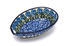 Polish Pottery Spoon Rest - Antique Rose