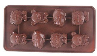 HSE DIY Lion Bear Hippo Animal Shaped Silicone Chocolate Mold Fondant Cake Pan Mould Cake Pastry Cooking Tool