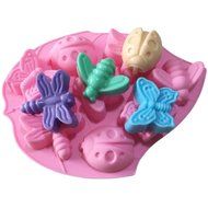 Allforhome(TM) 8 Cavities Butterfly Dragonfly Silicone Soap Mold Chocolate Muffin Cups Handmade Craft Art DIY...
