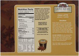Grove Square Tea, Chai Latte, 24 Single Serve Cups N4