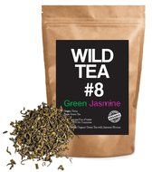 Organic Green Tea with Jasmine, Wild Tea #8 Premium Loose Leaf Green Jasmine Tea (4 ounce)