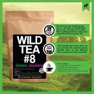 Organic Green Tea with Jasmine, Wild Tea #8 Premium Loose Leaf Green Jasmine Tea (4 ounce) N3