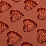 Heart Shape Silicone Fondant Cake Decorating Mold Chocolate Soap Mold N3