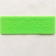 Mini Sugarcraft Cake Decoration Lace Border Fondant Gumpaste Icing Silicone Mold Mould Lace Shaped Cupcake Mat... N3