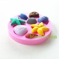 Mom&amp;pea 0643 Starfish Shaped Silicone Mould for Fondant Cake Sugar Paste Cake Decoration 3d Cake Toppers Mold... N2